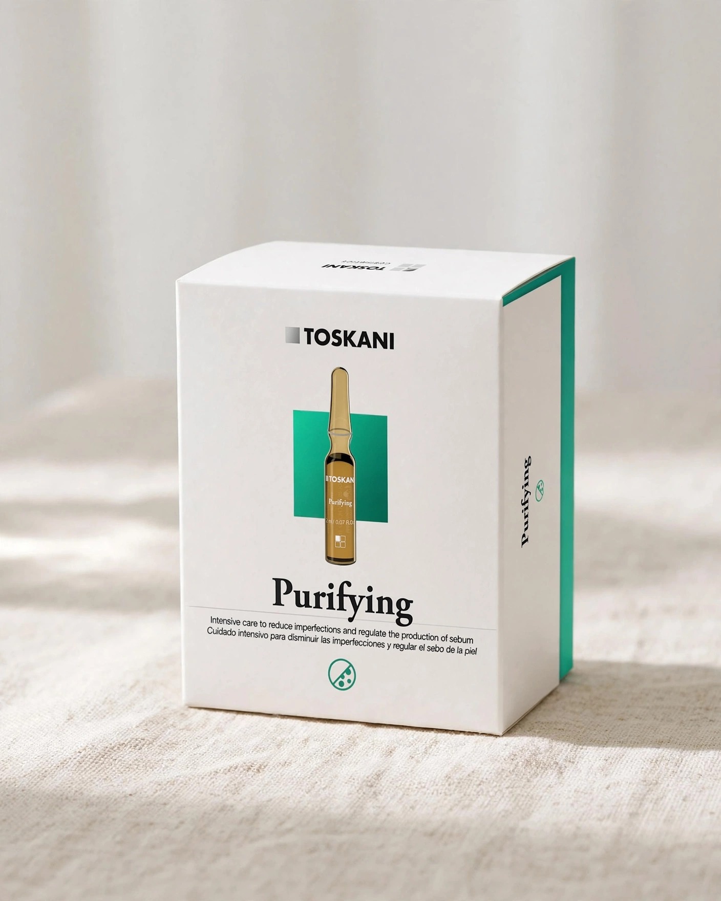 Ampoule Giảm Mụn Kiềm Dầu | Toskani Purifying | 15 Ống x 2 ml