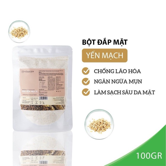 Bột Yến Mạch Milaganics Ngăn Ngừa Lão Hóa & Mụn 100g