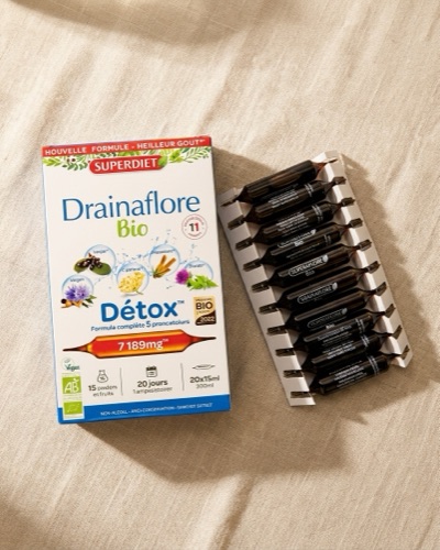 Thực Phẩm Thanh Lọc Hữu Cơ Detox 5in1 Drainaflore Bio SUPERDIET - Thực Phẩm Thanh Lọc Hữu Cơ Detox 5in1 Da Gan Thận Ruột